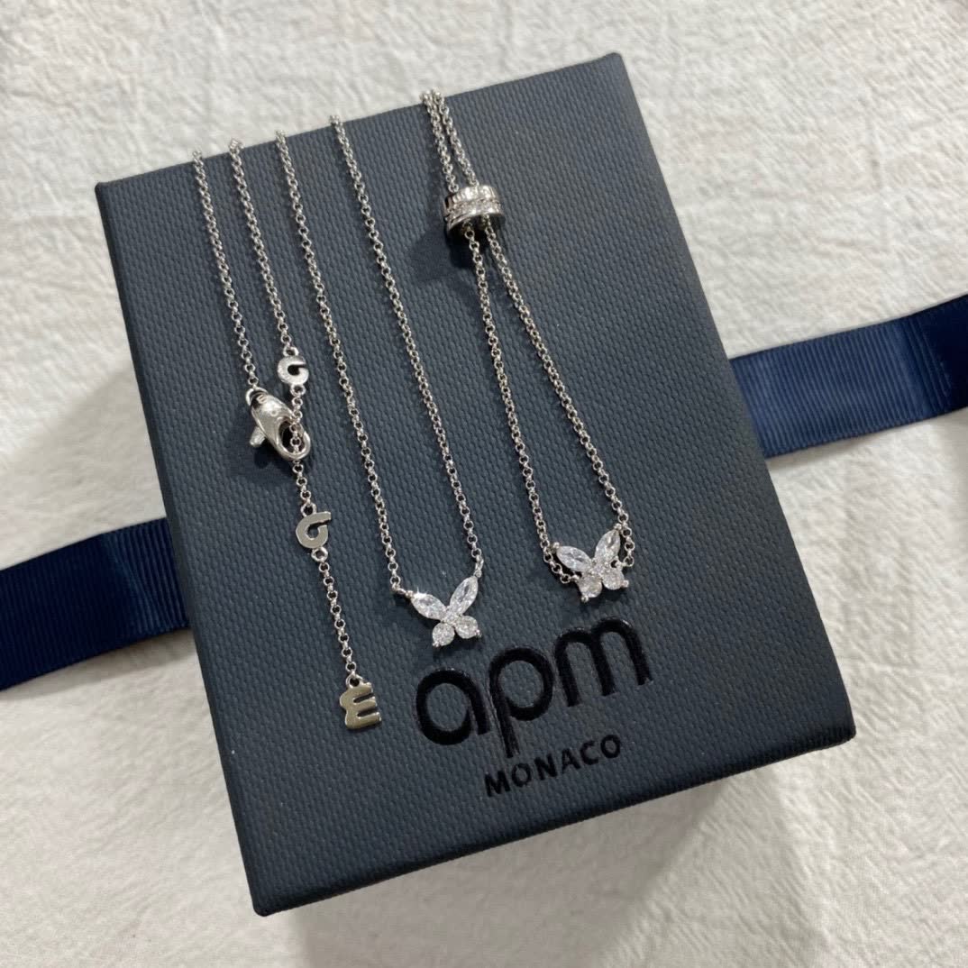 APM Monaco Butterfly Diamond Necklace